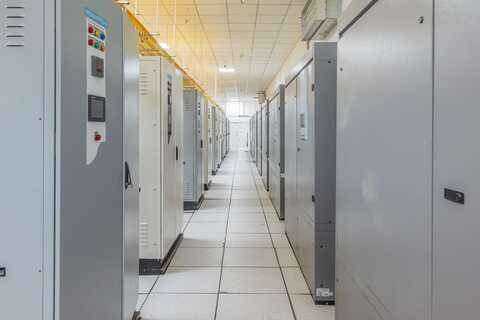 Power distribution panel corridor at Silvernox